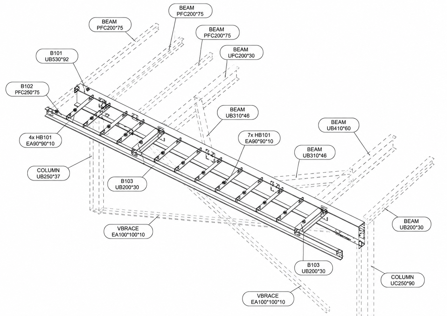 Paddington Walkway Structure — image 3