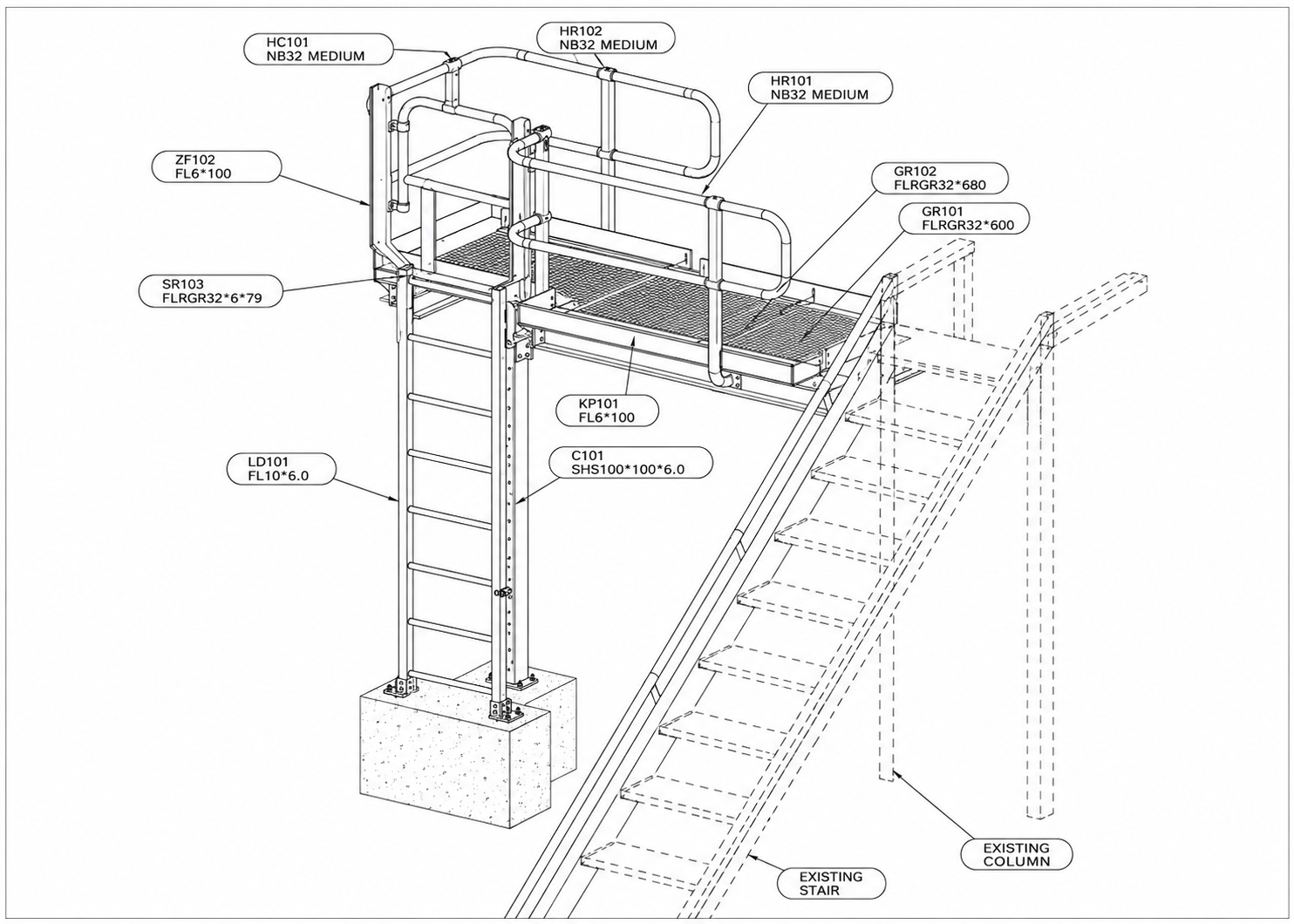 REGIS Hydraulic Pump Access Platform